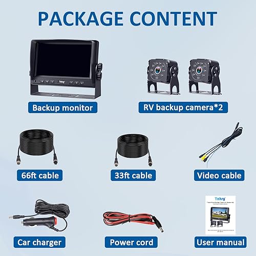 Miniatura 27 de Cámara de respaldo HD 1080P para automóviles, camiones, SUV, caravanas, visión nocturna, impermeable, gran angular, fácil instalación, incluye