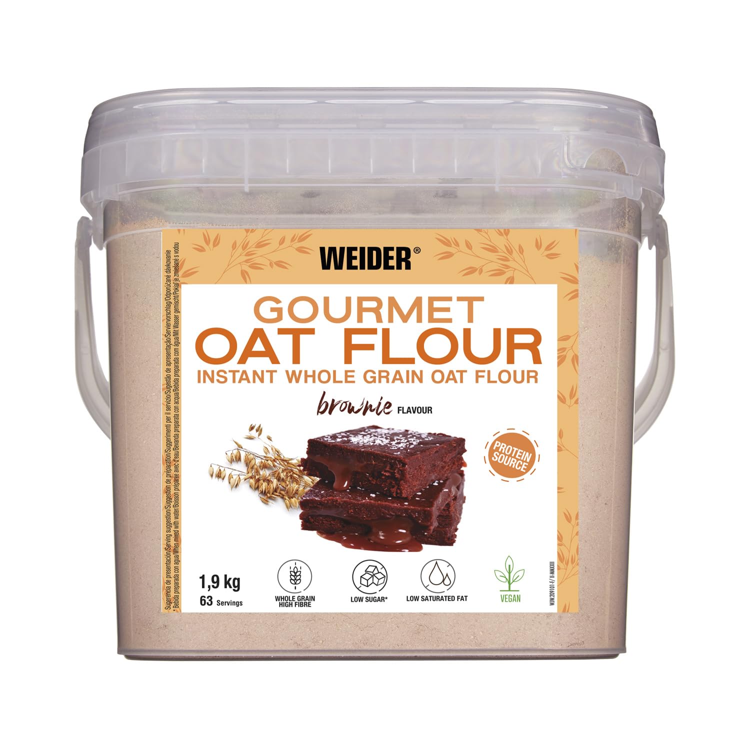 WEIDER Gourmet Oat Flour 1900 Grammi 