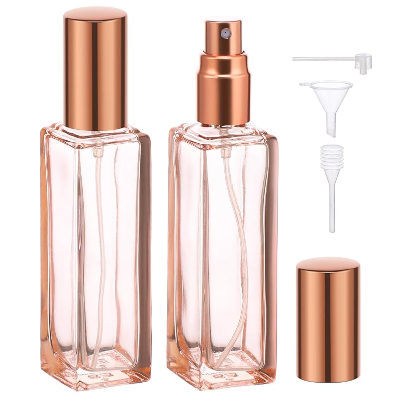 Segbeauty Frascos Atomizadores Recarregáveis para Perfume, Pacote com 2 de 20 mL