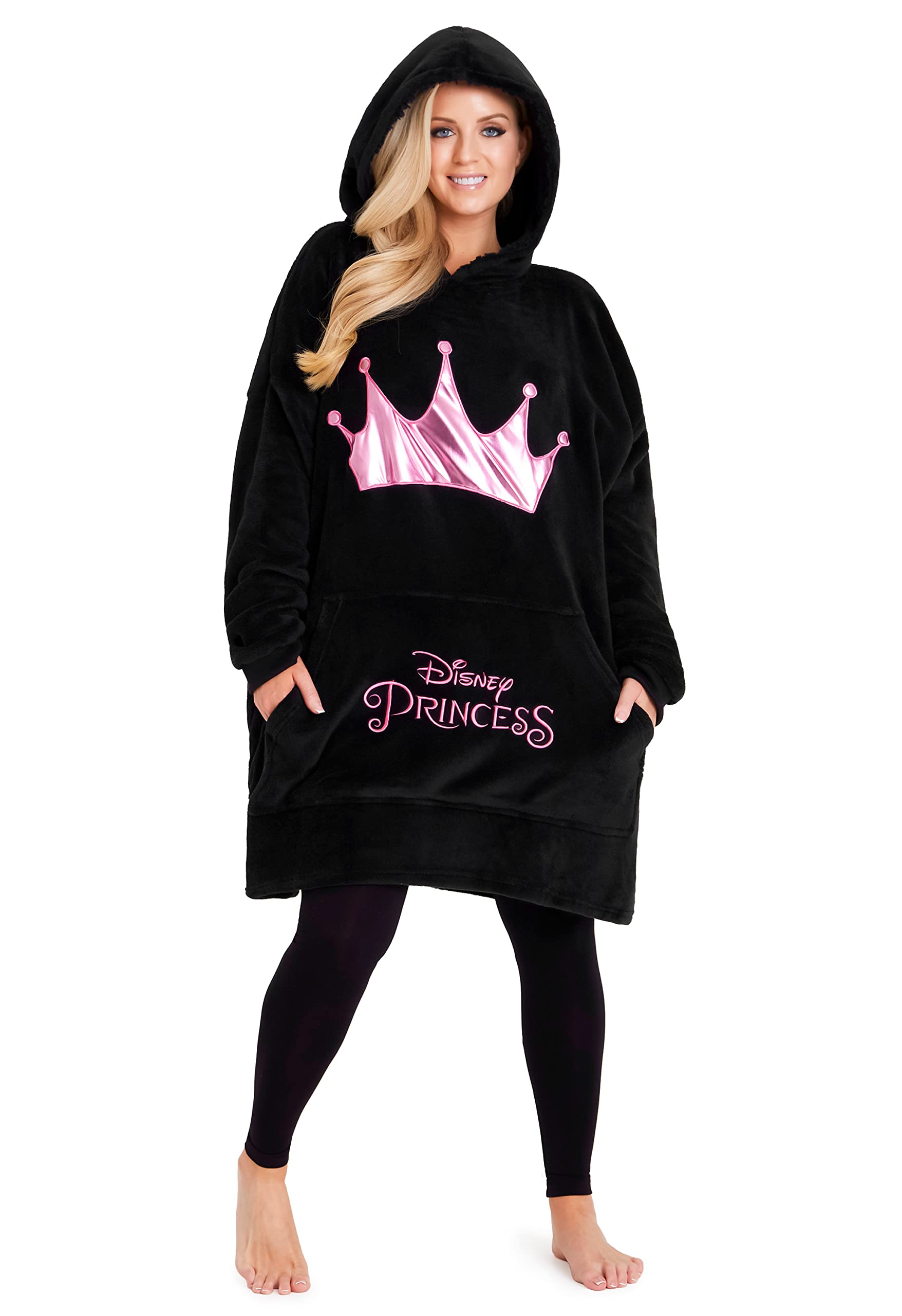 Disney Women's Hoodies, Oversized Blanket Hoodie, Minnie and Mickey Gifts
