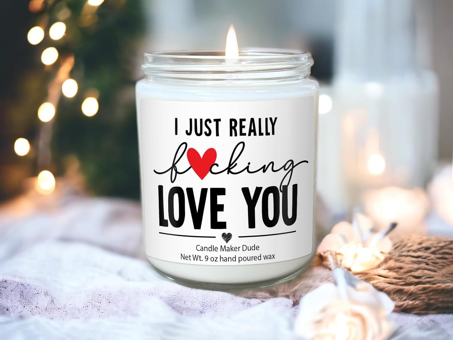 Candle Maker Dude I Really Love You Candle, Anniversary Gift, Valentine's Gift, Gift For Best Friend - Image 3