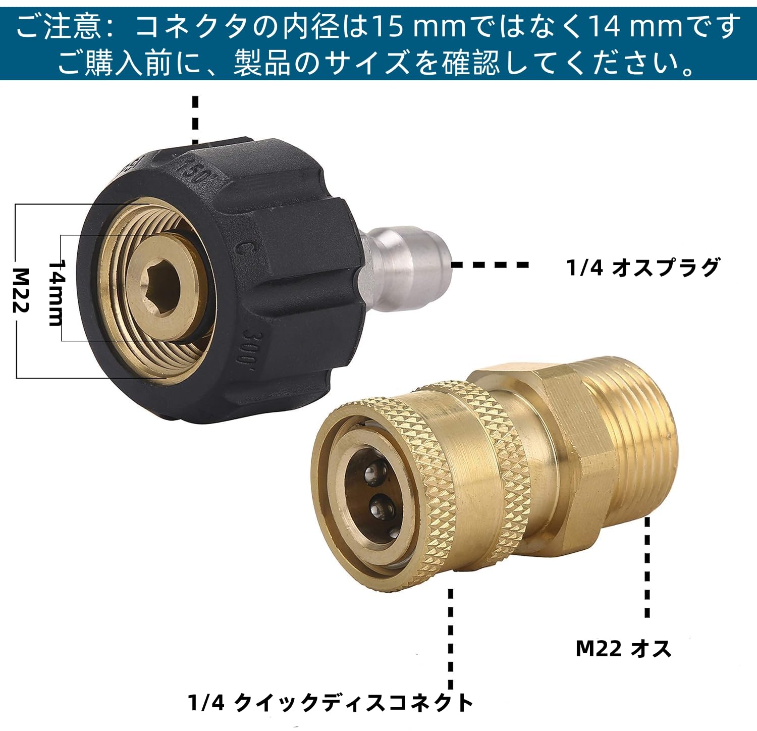 Amazon | 高圧洗浄機用アダプター 高圧洗浄ノズルアダプター