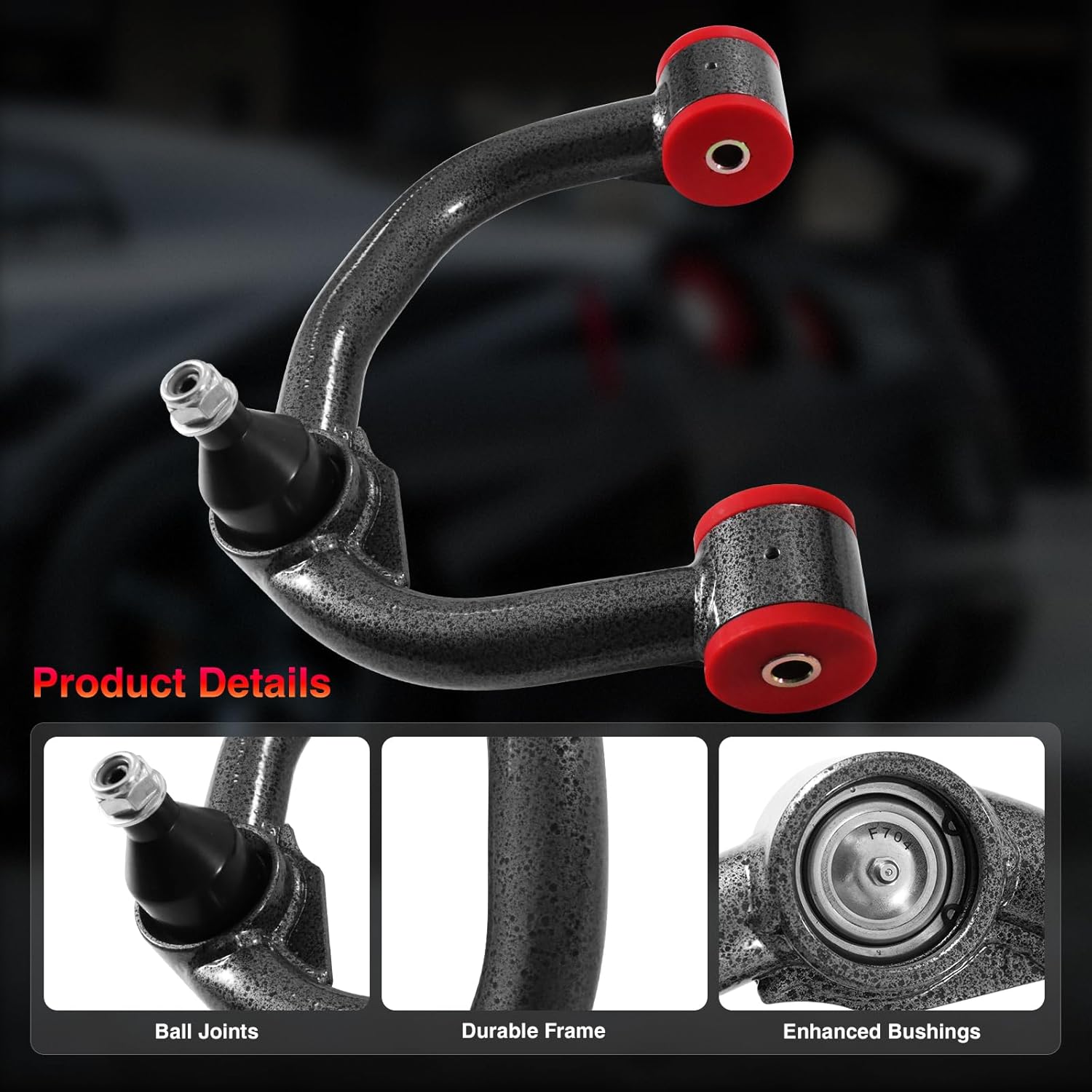 Front Upper Control Arms with Ball Joints 2-4" Lift for Ford F150 2004-2020 2WD 4WD, Suspension OEM Factory Replacement Part