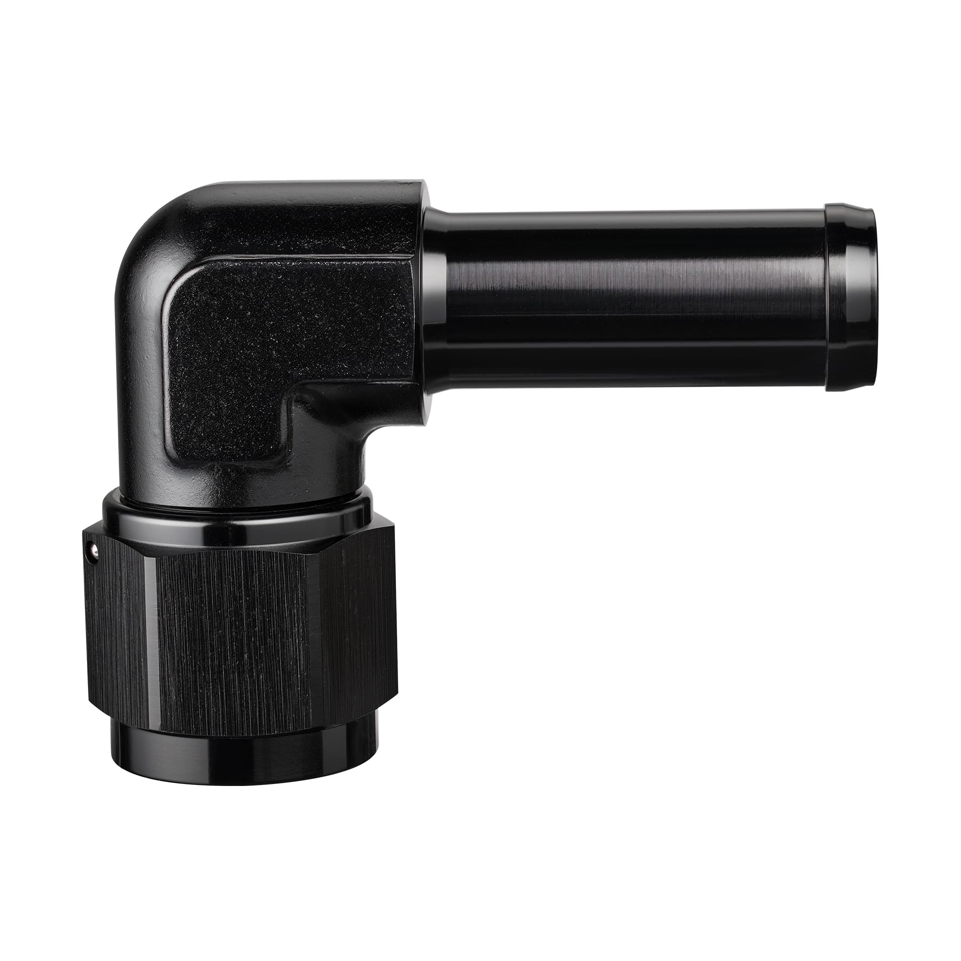 EVIL ENERGY 10AN Female to 5/8" Barb Hose Fitting 90 Degree Swivel