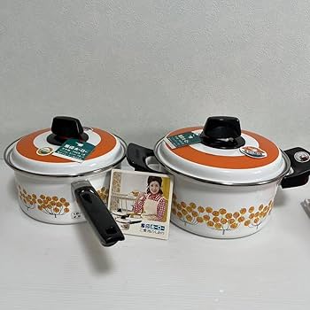 Amazon.co.jp: 象印 ホーロー鍋 両手鍋 片手鍋 2個セット