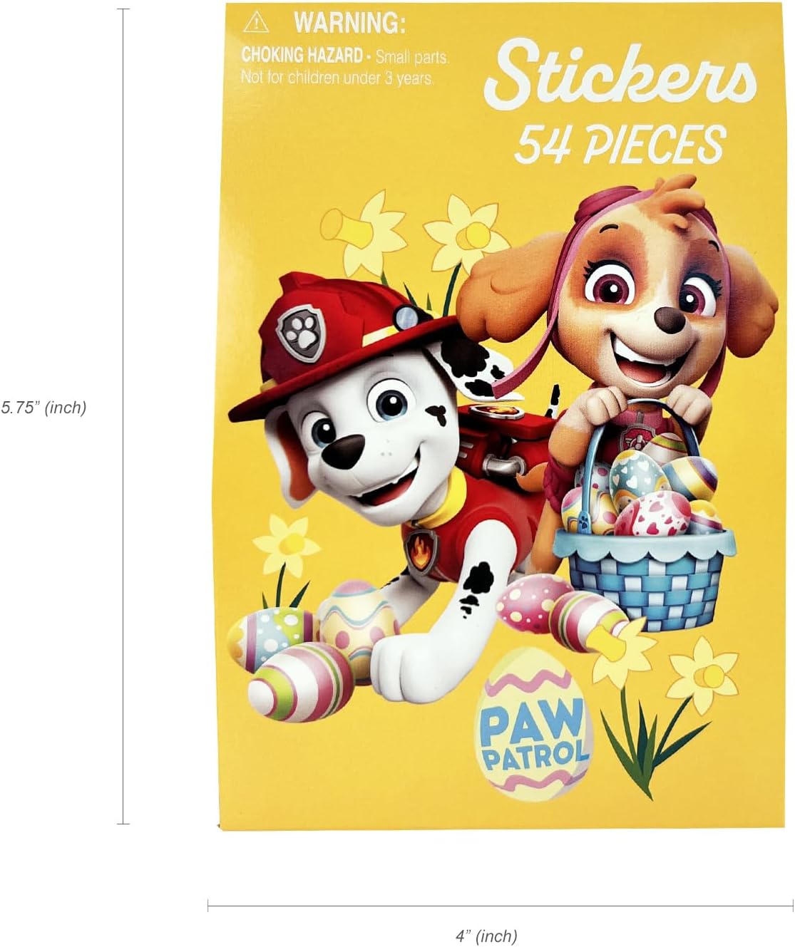 Paw Patrol Backpack Gift Set - Clear Backpack, 54 pc. Stickers, 24 pc. Puzzle, 9 pc. Colored Pencils, Coloring Cup