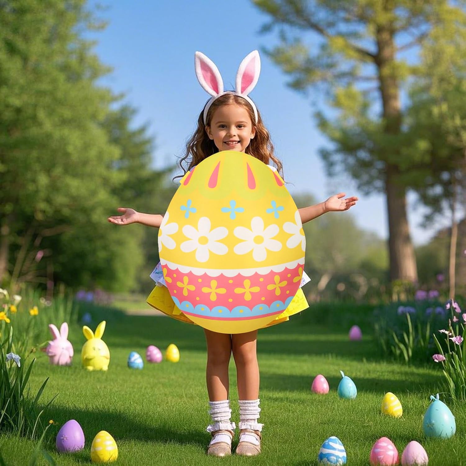 Easter Egg Costume Colorful Easter Egg Cosplay Clothing Costume Unisex Funny Easter Egg Outfit for Easter Day