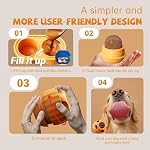 KILIN Jouets d'enrichissement de chien pour le traitement congelé Jouet de distribution de chien, Jouets de chien indestructibles & Jouets interactifs pour chiens pour chiens petits/médiums, ennui de la réductibilité & Renforcer la stimulation mentale (Nylon)