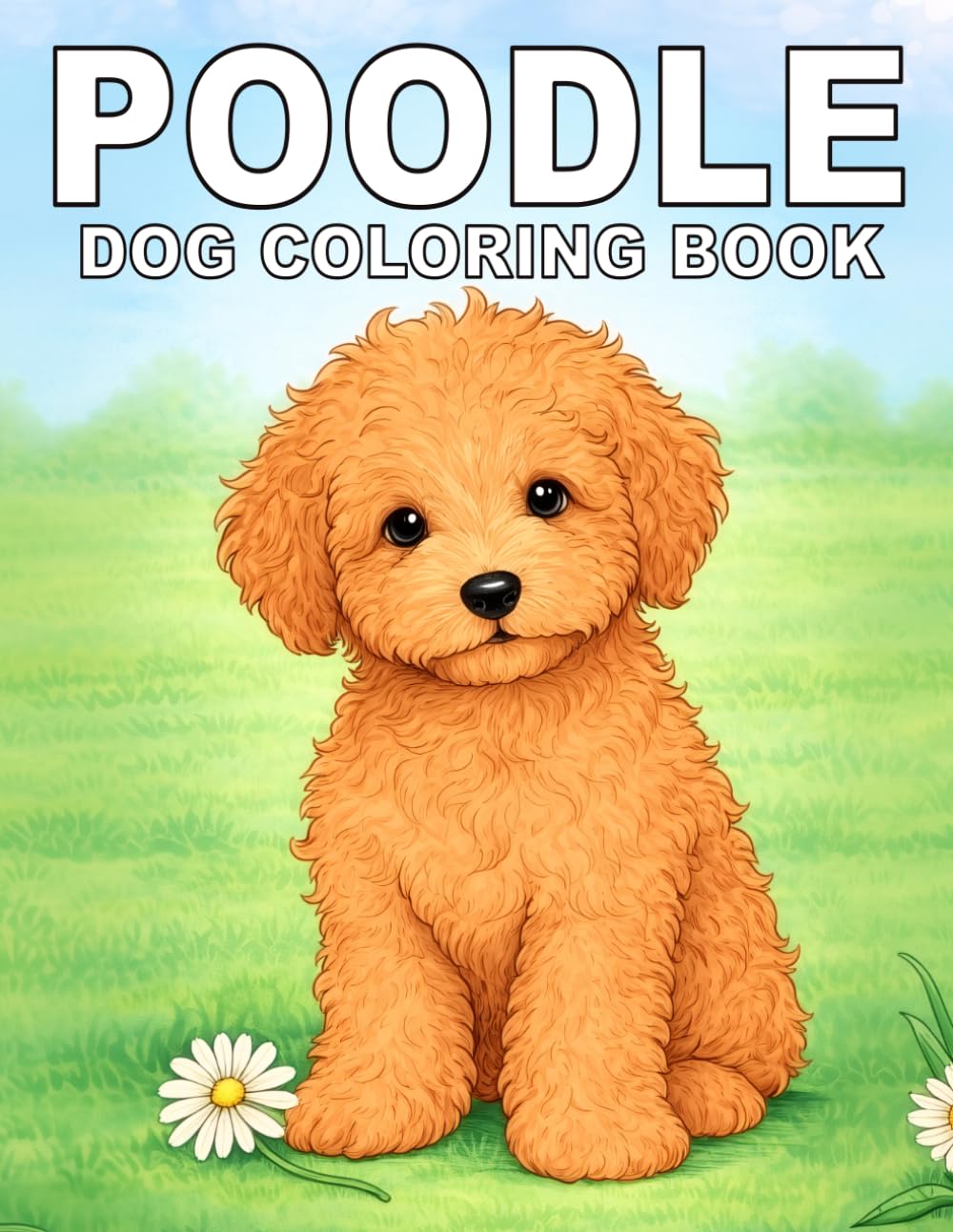Poodle: Cute Dog Coloring Book Featuring Intelligent, Elegant and Playful Poodles in Adorable Poses for Stress Relief and Creative Expression (My Cute Dogs Collection)