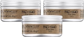 TIGI Bed Head Matte Separation Workable Wax for Men - Strong Hold, Humidity-Resistant Styling Wax, 3 oz 3-Pack