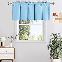 Vista 29 de DWCN Cenefa burdeos para ventanas, cenefa de cocina, cenefa de cortina de Navidad, cortinas de ventana de sótano, 1 panel, 42 x 18 pulgadas