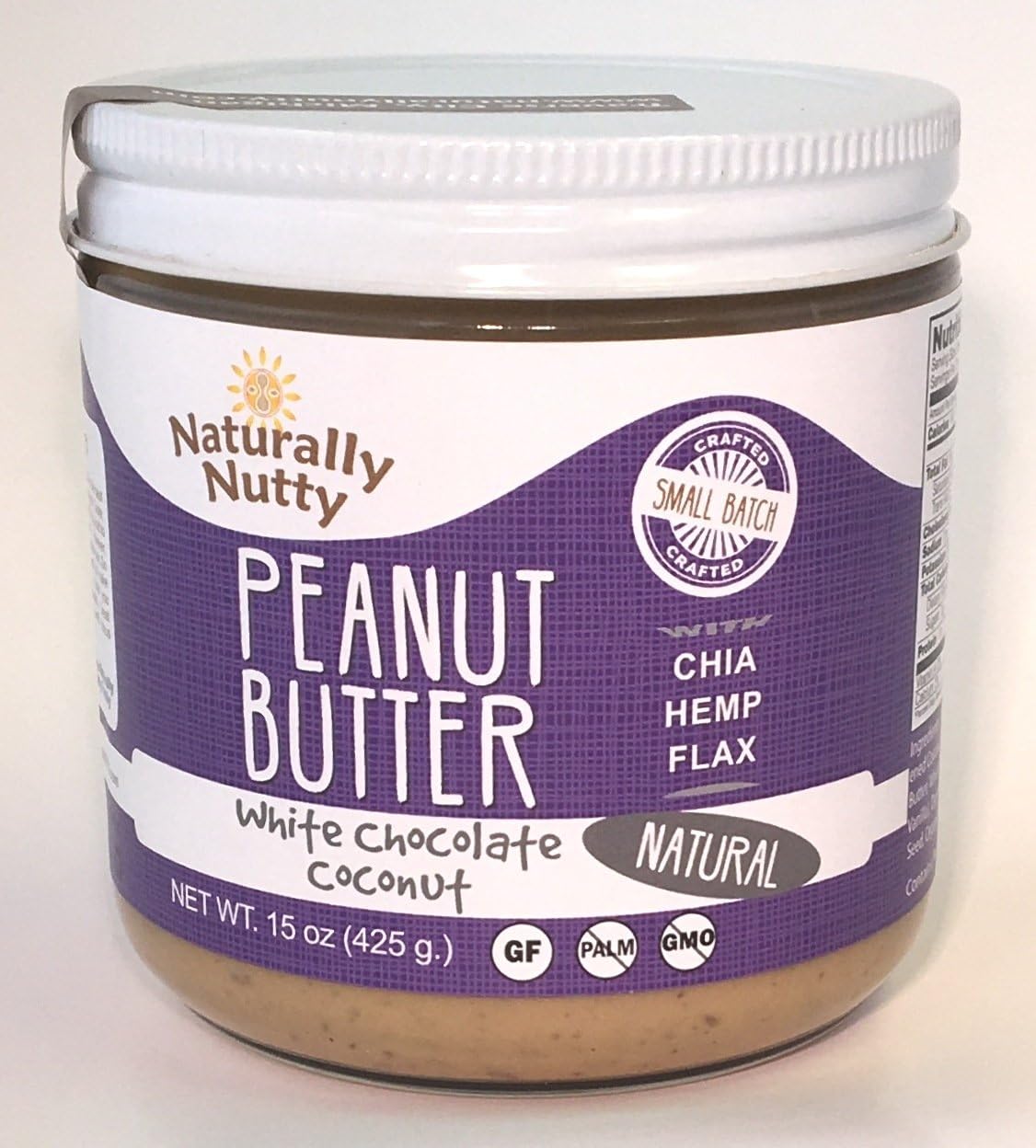 Naturally Nutty - 15oz. White Chocolate/Coconut Peanut Butter