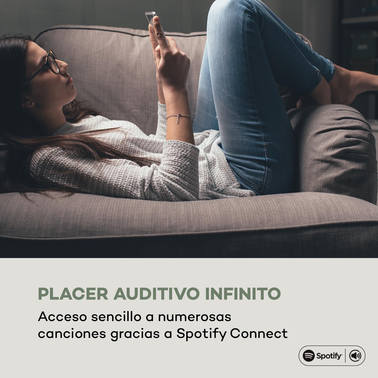 AUNA iTuner CD Receptor HiFi Radio de Internet/Dab+/FM Reproductor de CD WiFi Plata
