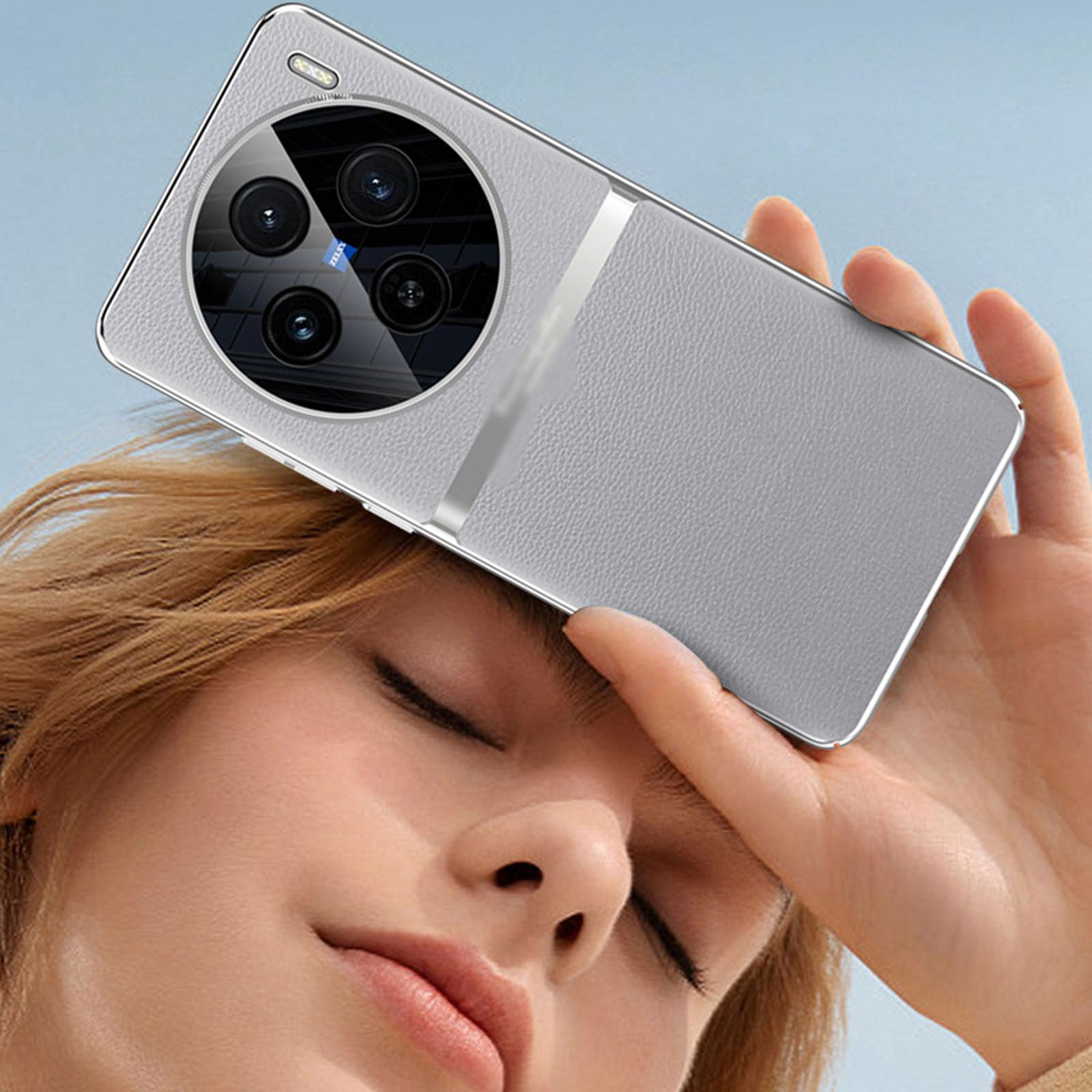 Amazon | Vivo X100 Ultra用ケース、プレミアムレザースリム電気メッキ