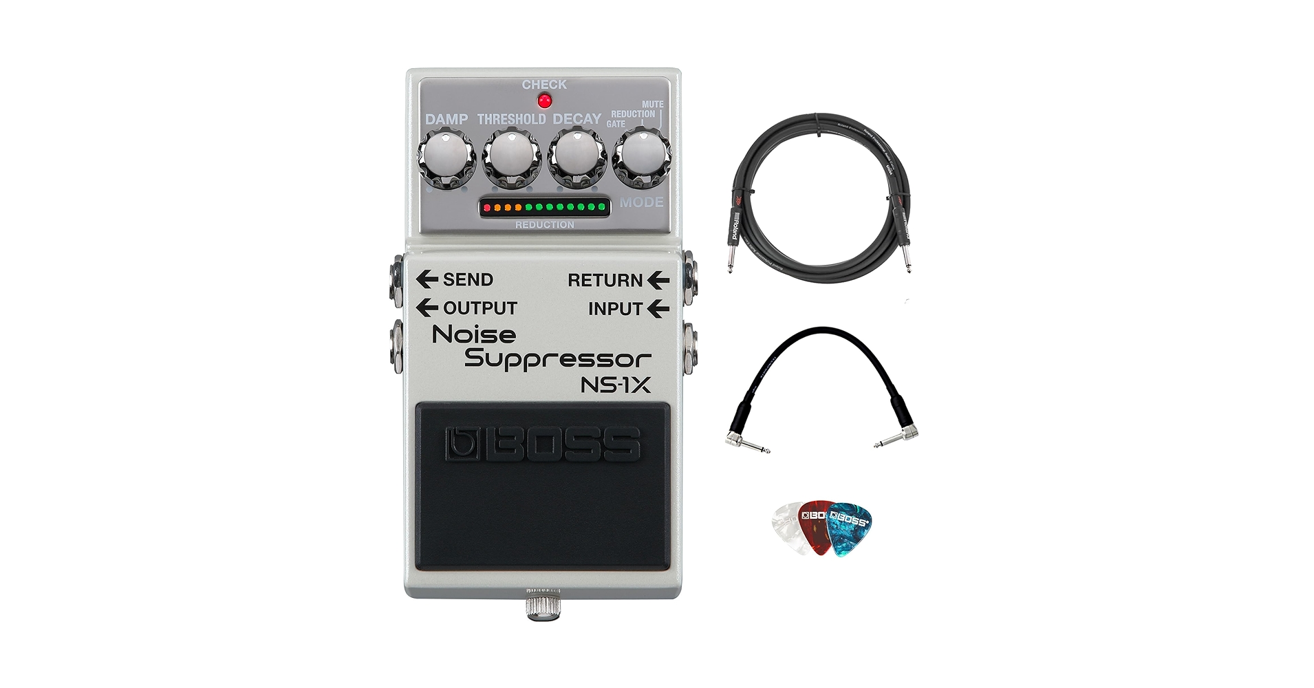 Amazon.com: Boss NS-1X Noise Suppressor Bundle with Gearlux
