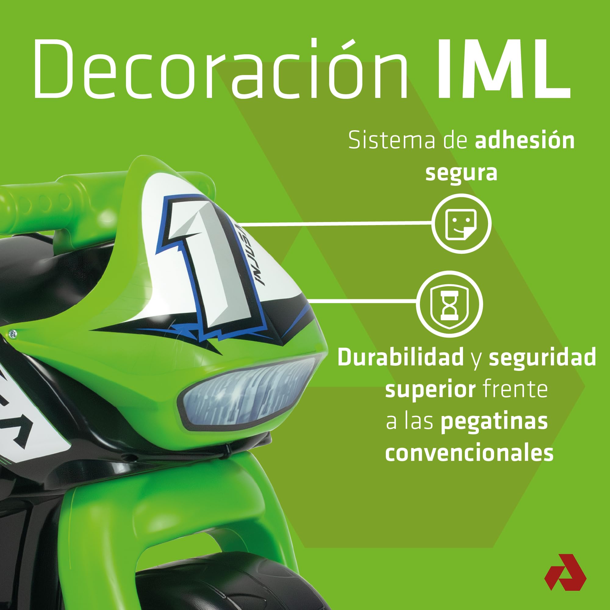Correpasillos Bebe 1 Año 2 Años 3 Años - Moto Correpasillos para Bebe Twin Dessert Racing Negra - Moto Juguete Niña y Niño - Ruedas Anchas- Estable Ligera Ergonómica - Transporte Fácil - INJUSA — view 4