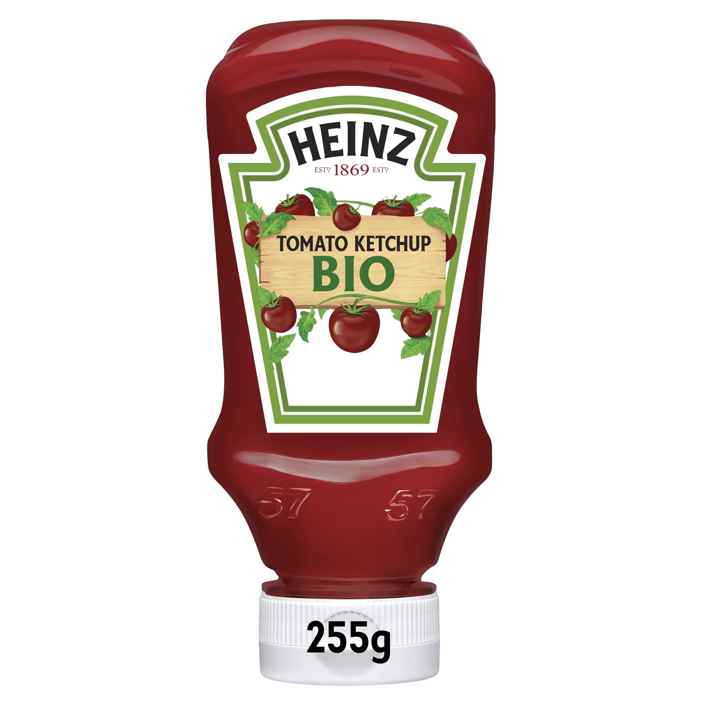 Salsa Heinz Tomato Ketchup Bio con Pomodori di Coltivazioni Biologiche (10 x 255 g)