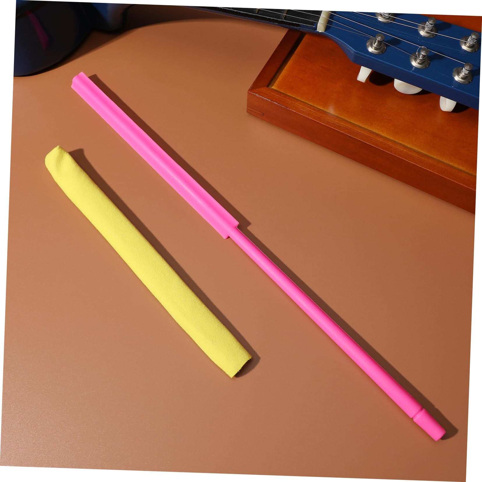 BESTonZON 2 Piezas limpiador de flauta varilla de clarinete caso de flauta limpiador Bastón limpieza varilla de limpieza de instrumentos del instrumento musical