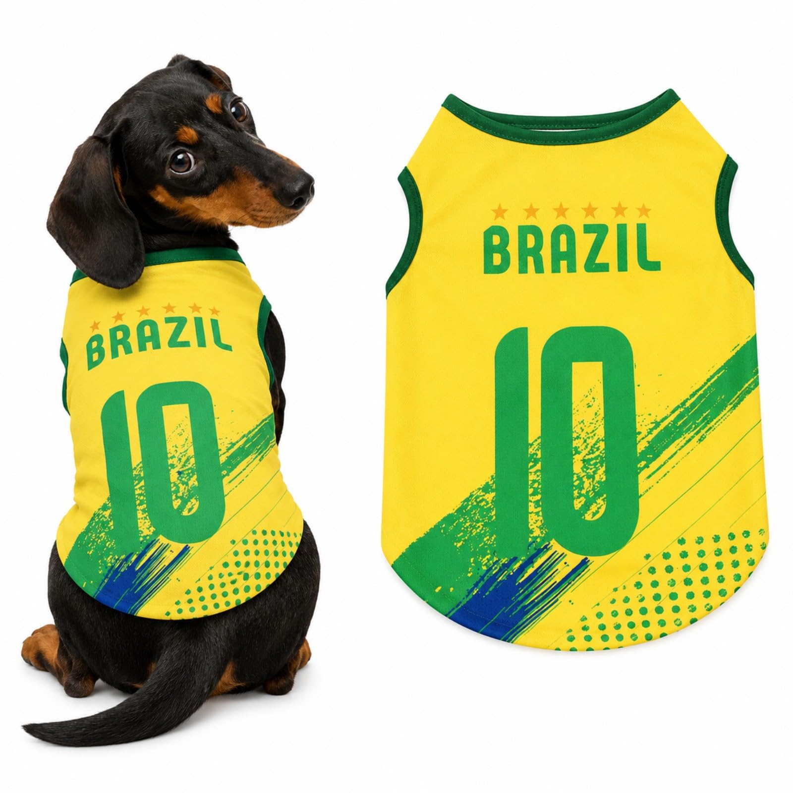 Dog Football Jersey, Breathable Pet Football Shirt for Small Medium Dogs, Sleeveless Polyester Dog Shirt, Sports Style Puppy Clothes for Walking, Parties, Outdoor Play and Pet Photos (J,5XL)