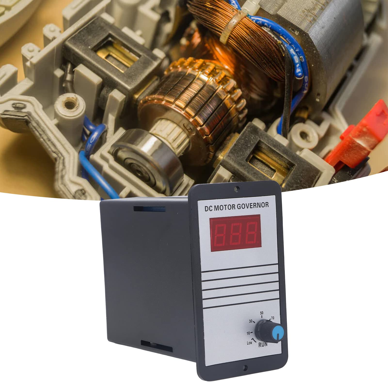 Srliya Regolatore di velocità del Motore CC Display Digitale Shell ABS Regolatore di Controllo della velocità del Motore Regolabile 10-36V