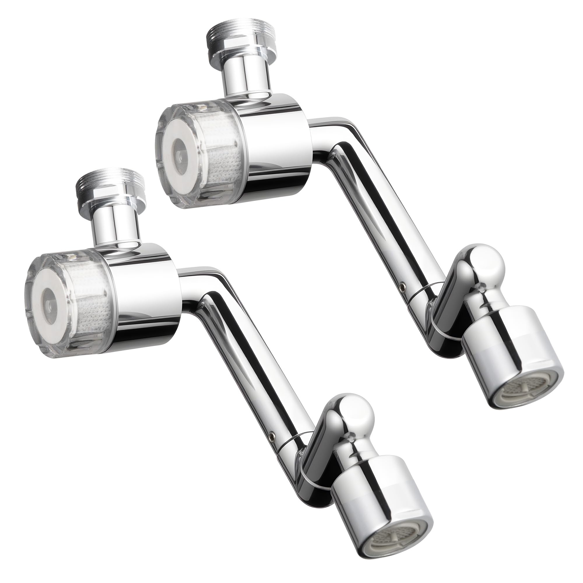 VANCOCO 1/2" Eck Vollweiß Thermostatventil + Rücklaufventil
