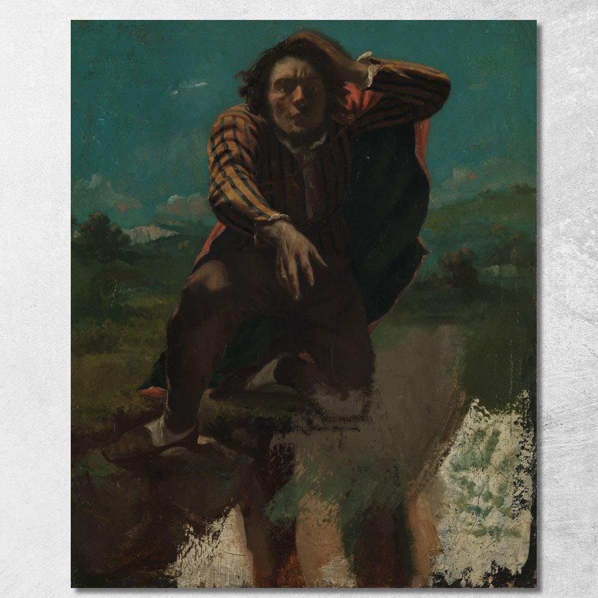 Tableau imprimé sur toile Gustave Courbet cg153 | Grand cadre mural prêt à accrocher