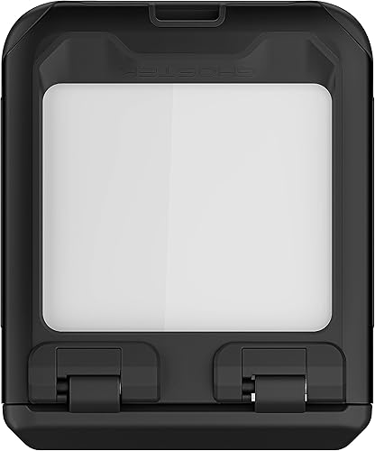 Miniatura 6 de Ghostek ATOMIC - Funda delgada para Galaxy Z Flip5 transparente con parachoques de metal de aluminio negro de primera calidad, resistente,