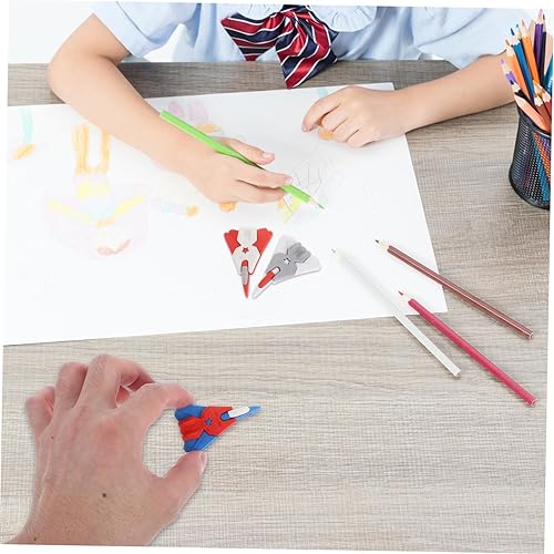 Miniatura 6 de Novalty - Borrador de lápiz, 18 piezas de borrador, mini rompecabezas para niños, modelo de avión, juguete de juguete, mini borrador de lápiz,