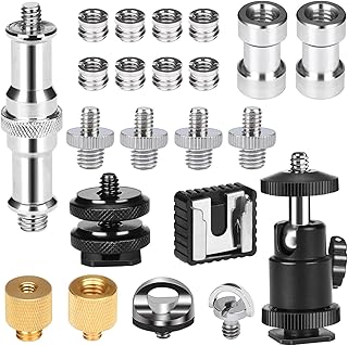 Tripod Screw Adapter Nutmanel Camera Screw Adapter Kit 22pcs Camera Tripod Screw Adapter Kit for Camera,Tripod, Lighting Equipment