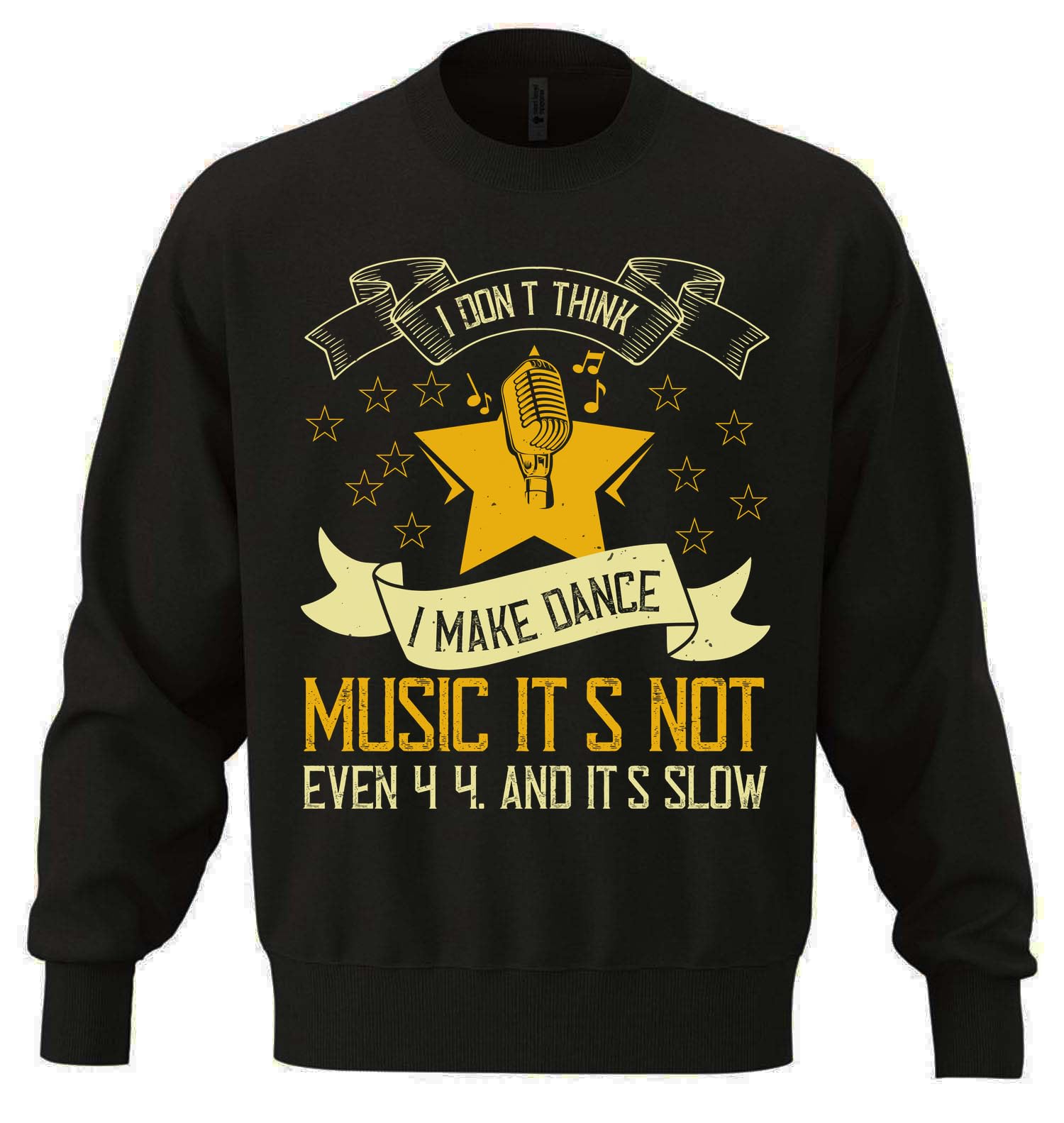 I don't think I make dance music. Its not even 4 4. And it's slow Felpa unisex oversize in misto cotone pesante nera