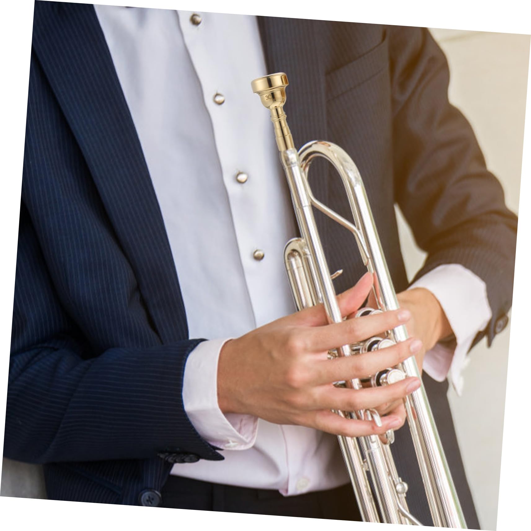 UPKOCH Sordina per Tromba in Metallo Bocchino per Tromba di Ricambio Accessorio per Strumenti Musicali Utile per Trombettisti Principianti e Professionisti Facile da Pulire