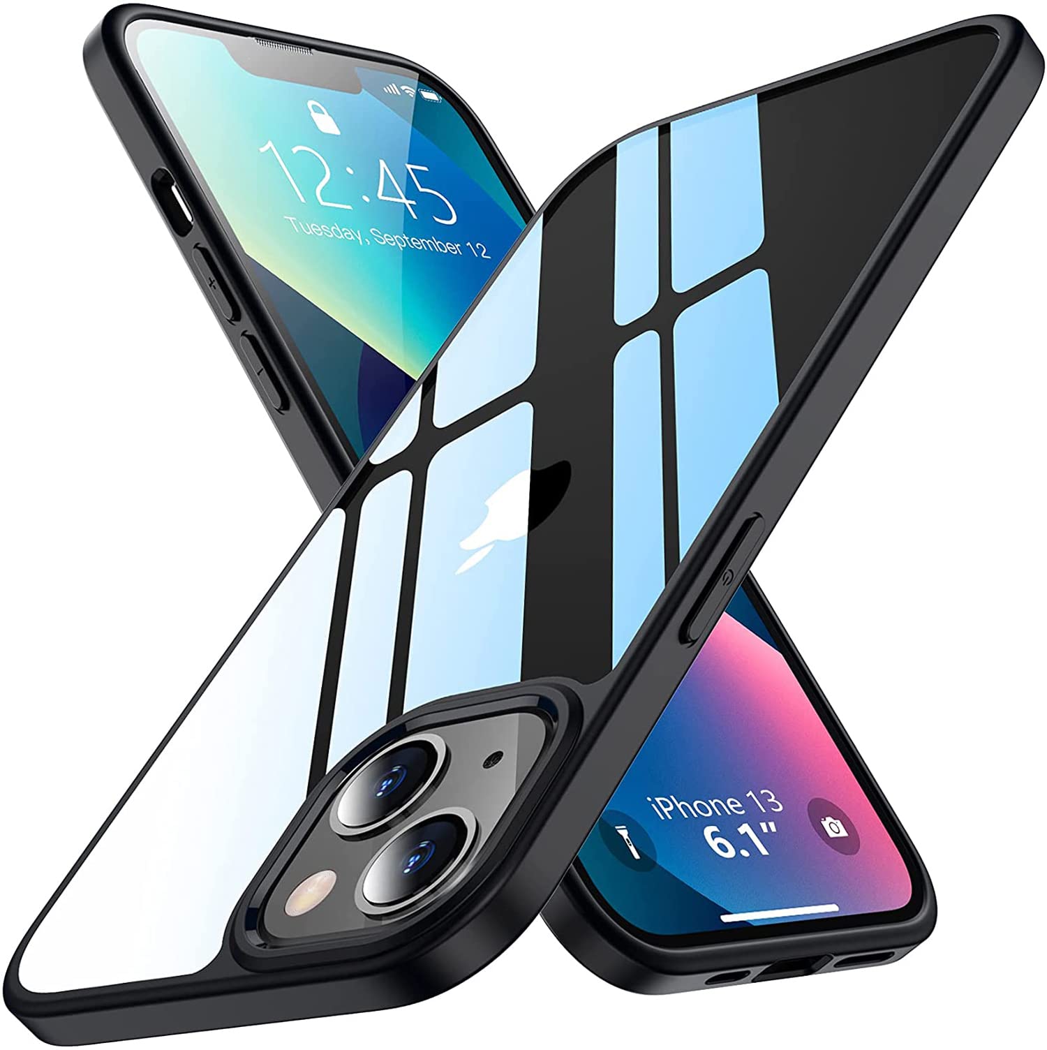 Kapa Hawkeye Clear Back Cover for Apple iPhone 14, Camera Lens Protector Shockproof Slim Clear Case Cover (Black) (B0BBMTTLN8) Amazon Price History, Amazon Price Tracker