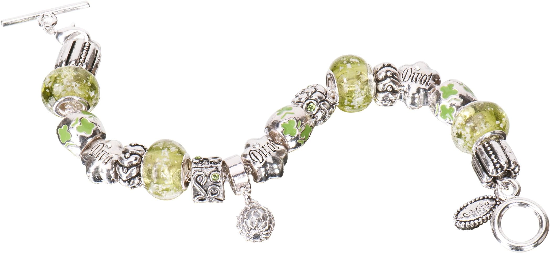 Navika Mantra Bead Bracelet - Divot Diva (Green)