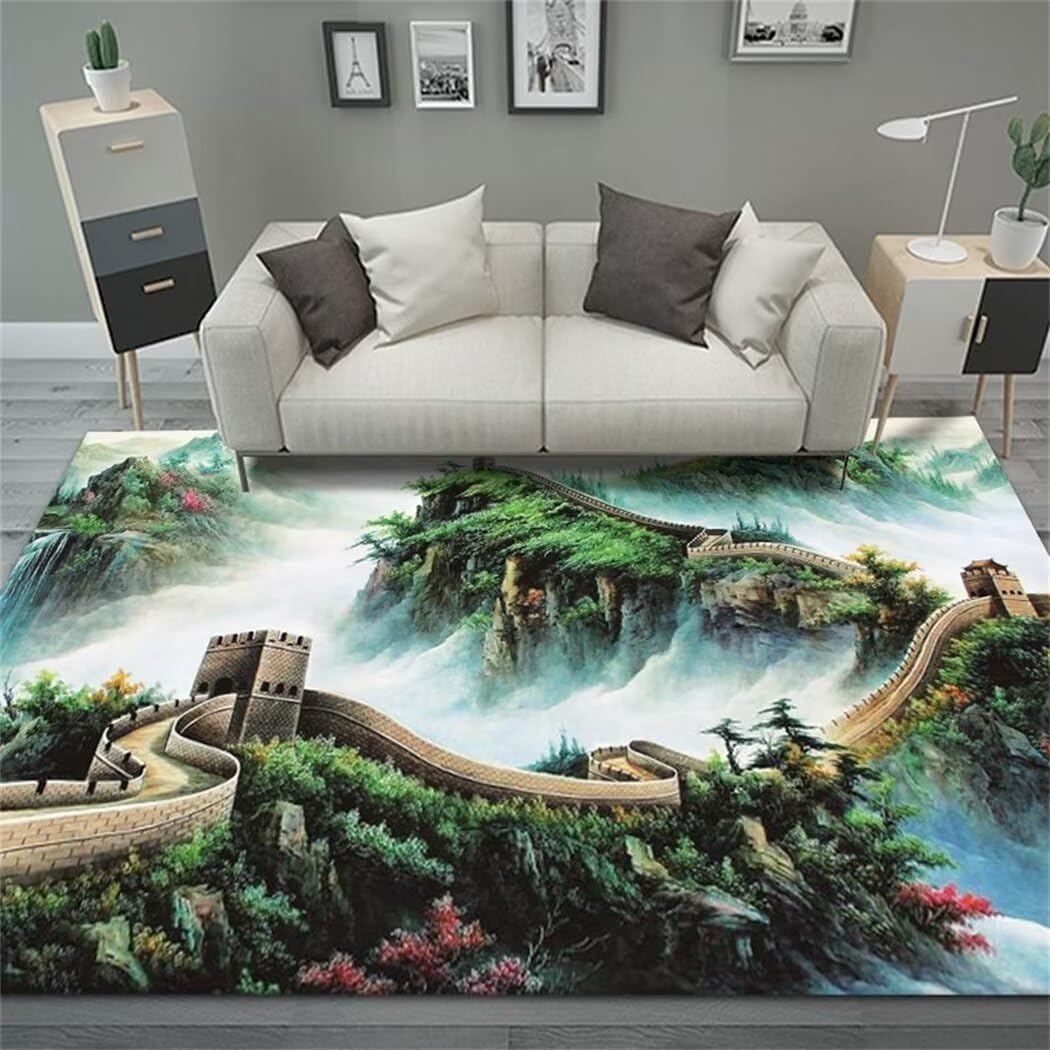 Tapis chinois art doux pour salon et chambre adulte