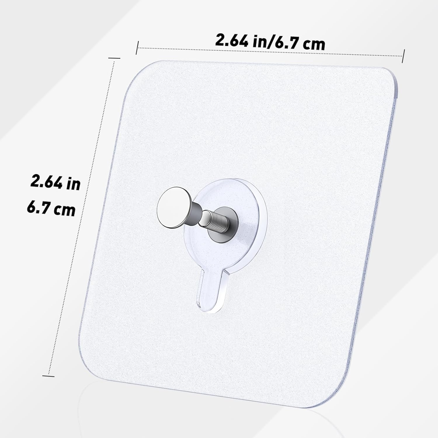 10 Pcs Self Adhesive Picture Hooks 33 Max lbs Load Heavy Duty Picture Hangers Without Nails Adhesive Wall Hooks for Hanging Transparent Waterproof Frame Hangers Stickyhooks for Bathroom Kitchen