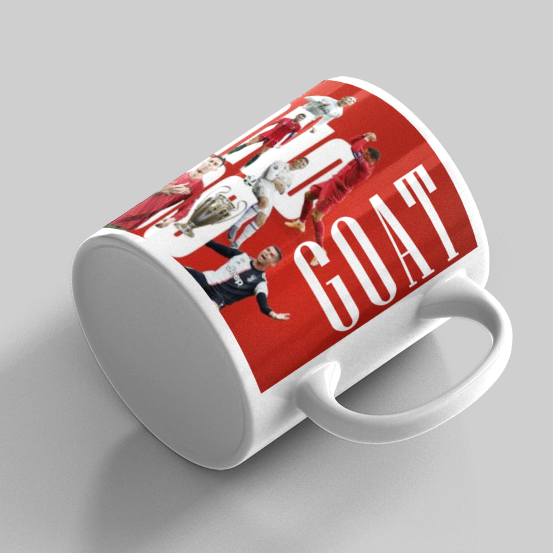 SMIZE Ronaldo Printed Ceramic Coffee Mug 350 ml | Quality Football Mug | Gift for CR7 Fans | Durable Coffee Cup for Home, Office & Everyday Use | Stylish Cristiano Ronaldo Design-image-49