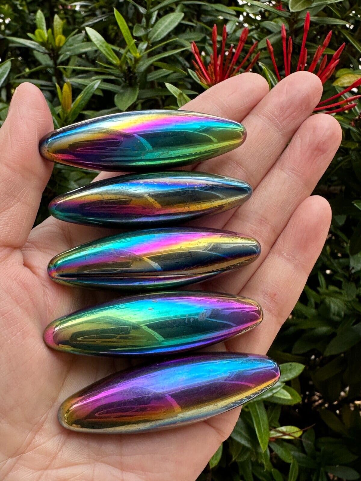 Amazon.com: 144-Piece Magnet Rainbow Hematite Oval 2.5