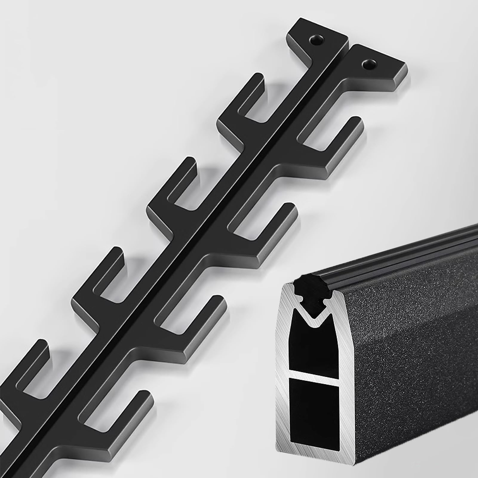 Rail de garde-robe pour optimiser une petite penderie de 70 à 160 cm - 8