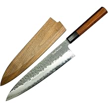 chef knife 9.45inch240mm kitchen knife with sheath cooking knife high carbon stainless steel sharp knife Japanese kitchen meat knife gyuto knife blade length 240mm