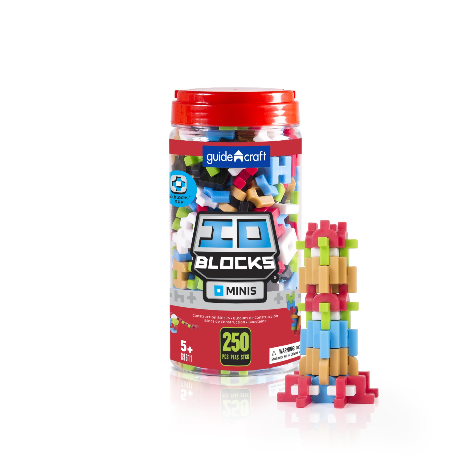 Amazon.co.jp: Guidecraft IO Blocks Minis – 250ピースセット 
