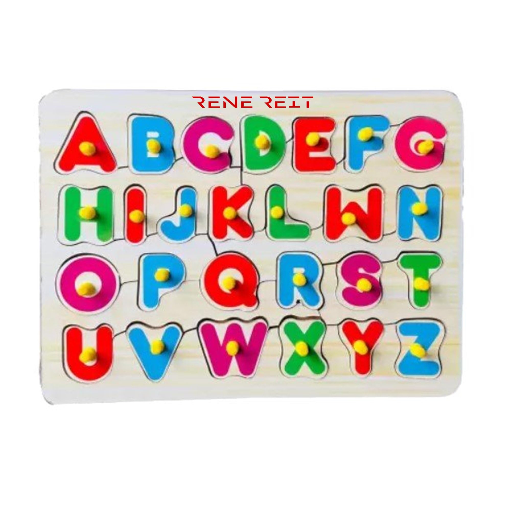 ReneReit Wooden Learning Educational Board A-Z Capital Alphabets with Letters for Kids Preschool Learning BIS Certified Puzzle Toys - Multicolor (B0CS3VD94K) Amazon Price History, Amazon Price Tracker