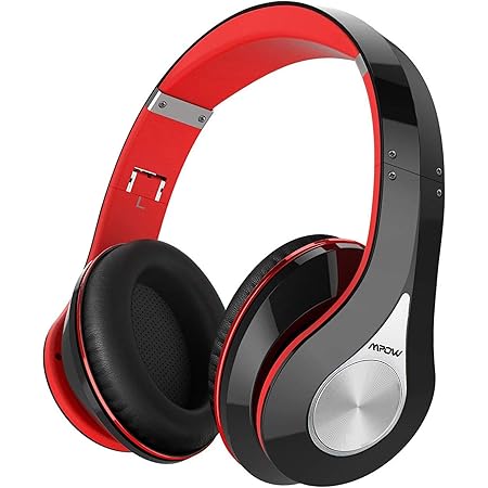 Upgraded Mpow Wireless Bluetooth Headphones, 65Hrs Hi-Fi Stereo Bass Over Ear Headset, Soft Memory Protein Earmuffs, Handsfree Calls, Voice Assistant, Bluetooth 5.0 and Wired Mode for Phone PC TV
