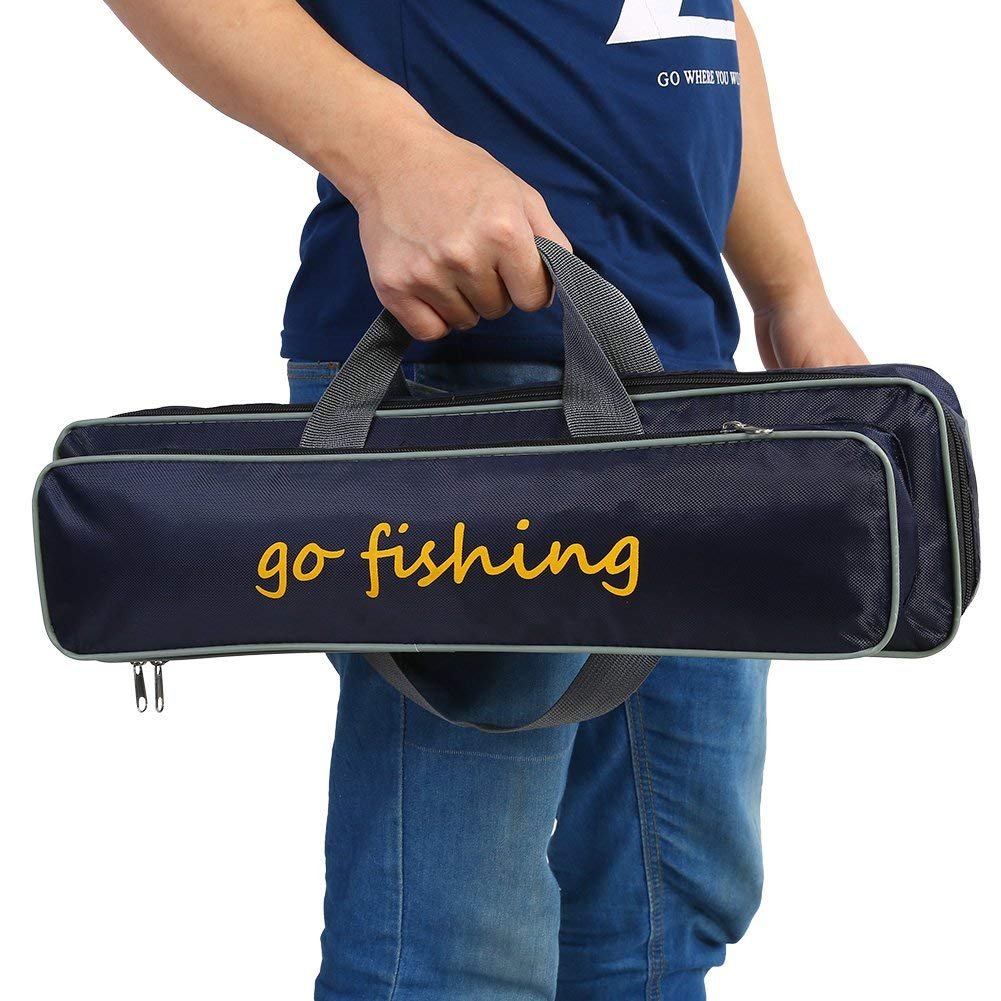 Borsa Impermeabile Per Canna Da Pesca Con Scomparti – Custodia Porta Attrezzatura In Tessuto Oxford (80 Cm O 100 Cm)