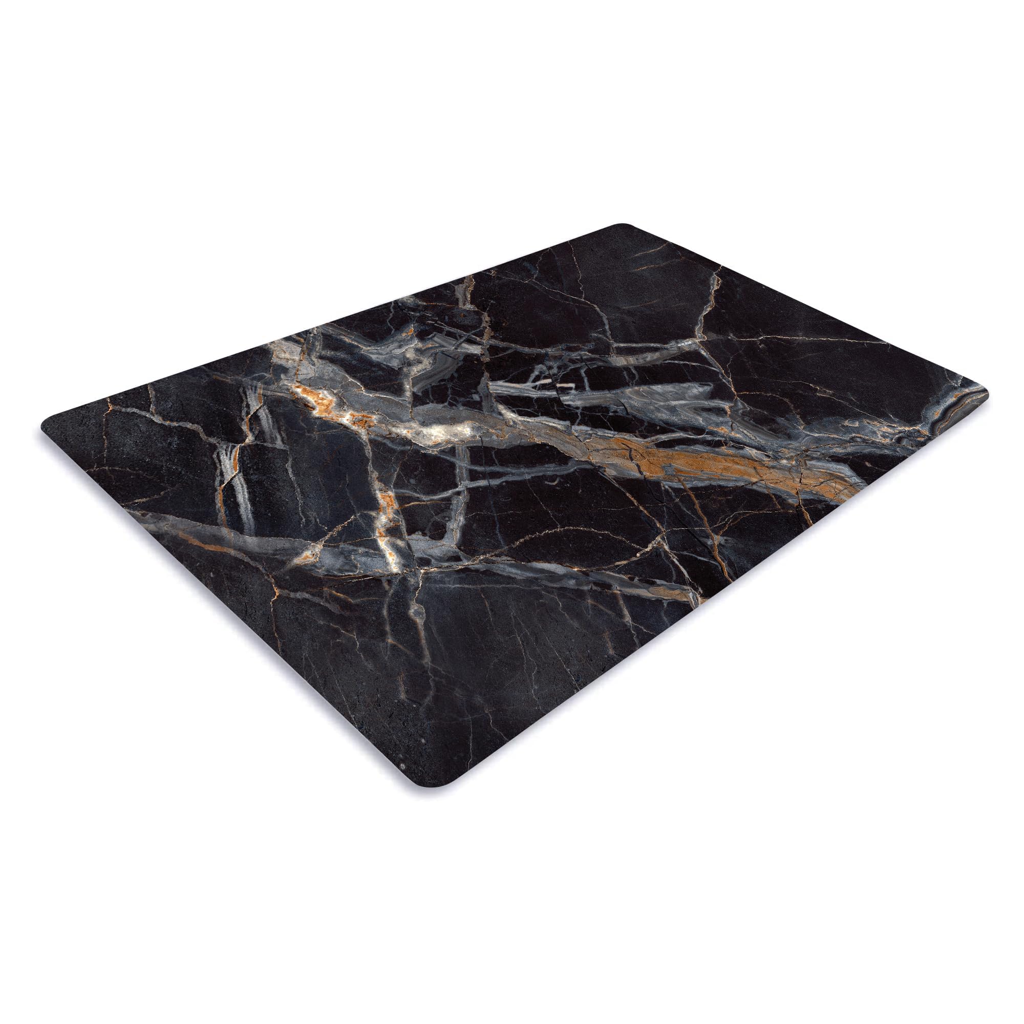Chopping Board-Catering Cutting Set-Kitchen Board-Glass Worktop Savers-Sink Chopping Board-Large-Worktop Protectors Heat Resistant-Marble Effect Grey (Design 8, 40 x 30 cm (Pack of 1)) — view 12