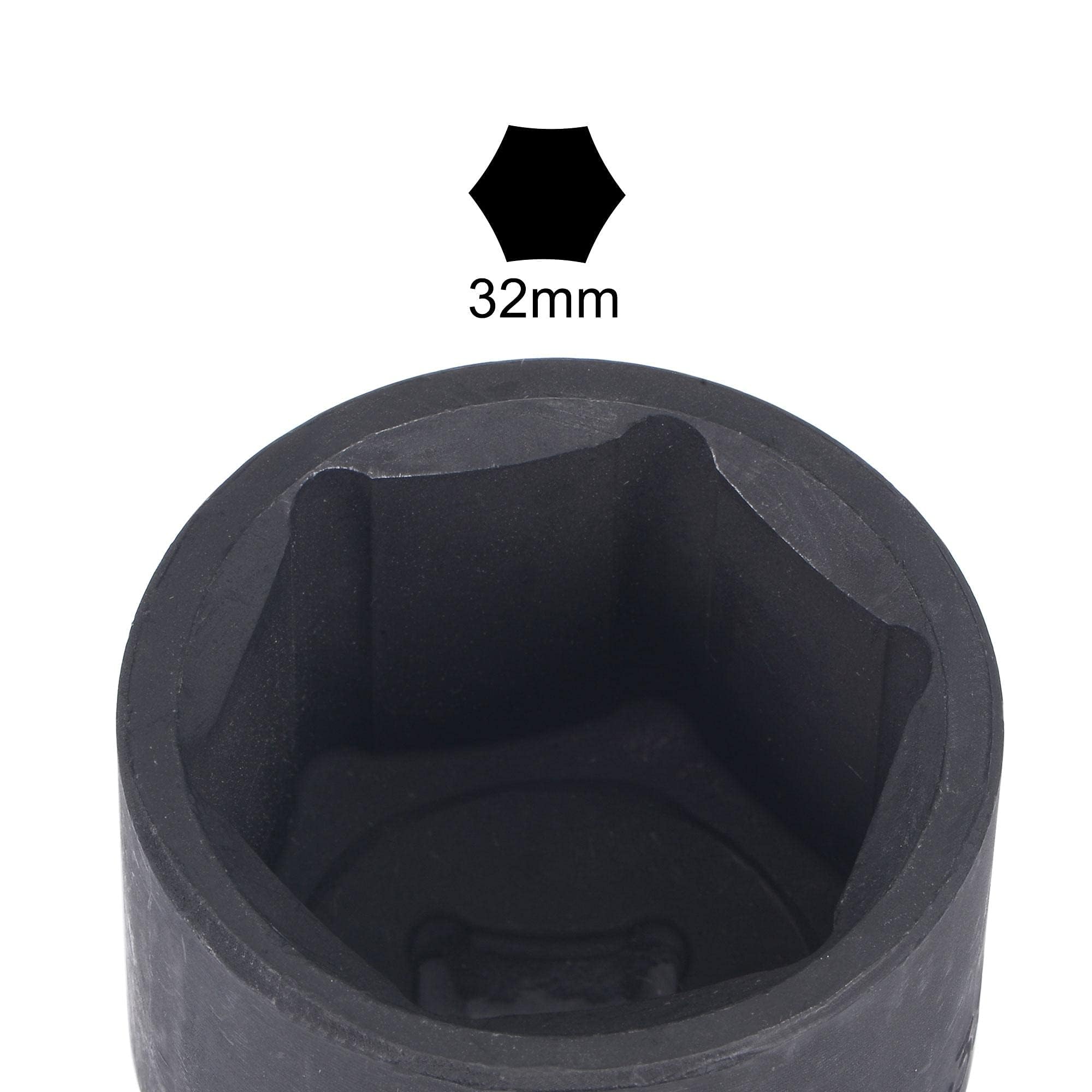 TA-VIGOR 6-Point Impact Socket, 1/2-Inch Drive 32mm Spindle Axle Nut Socket Driver - Image 3