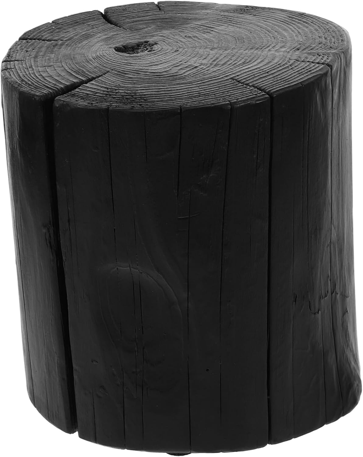 Solid Wood Tree Stump Stool Rustic Nightstand Decorative Small Stool for Bedroom Living Room Garden Decor and Multipurpose Use and Stylish Design