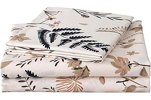 JSD Boho Bliss: Floral Microfiber Queen Size Sheet Set