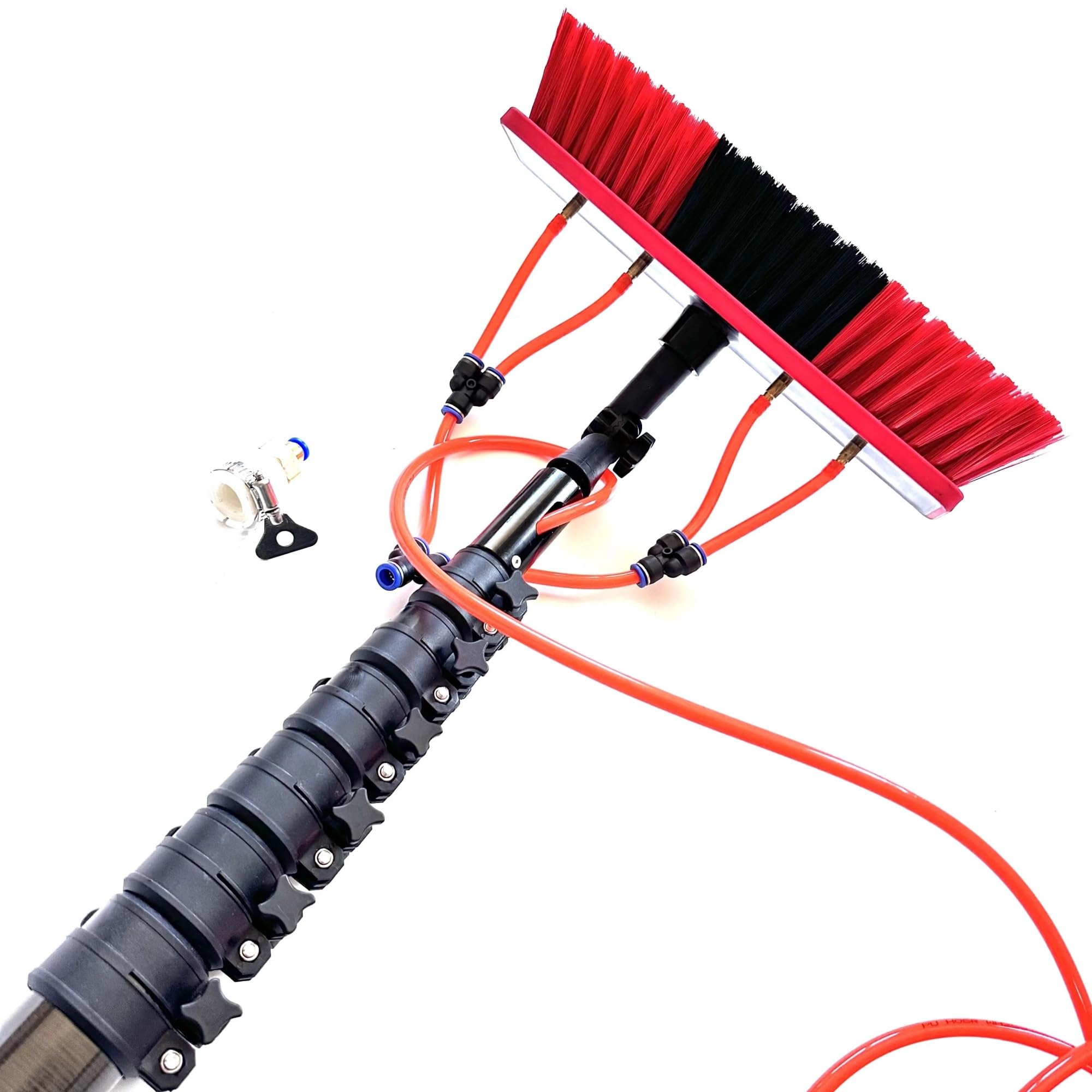 Fbttpugl 35Ft-10M Carbon Window Cleaning ，Pole Oem 35Ft、40Ft、45Ft、60Ft Telescopic Carbon Fiber Water Fed Poles With Brush，Cleaning Rod(35Ft-10M)