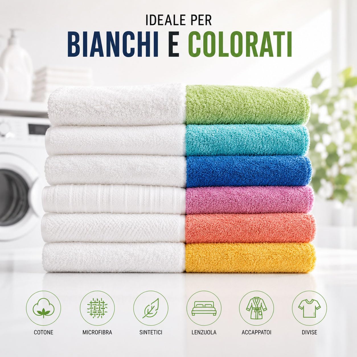 Detersivo Lavatrice Enzimatico Professionale 10L, 200 Lavaggi - Rimuove Macchie Ostinate da Tessuti Bianchi e Colorati, Cotone e Sintetici, Freschezza Duratura