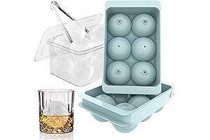 WIBIMEN Premium Ice Cube Tray, Craft Bar-Grade Sphere Ice Mold